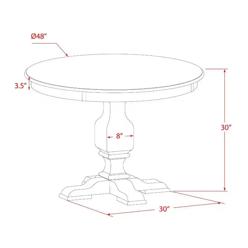 Set da pranzo in 3 pezzi in legno massello nero sabbiato con 2 sedie