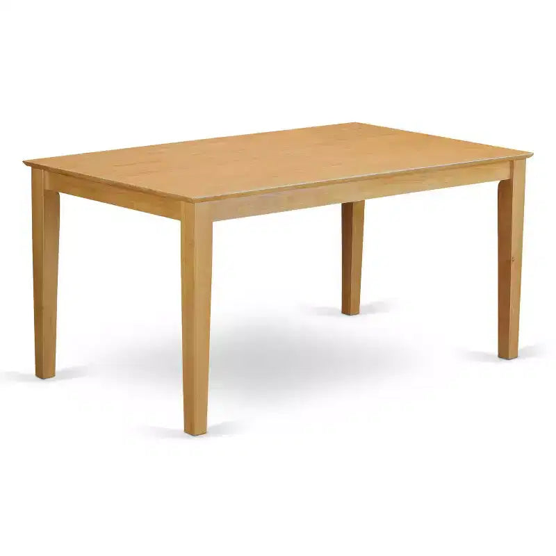 Set da pranzo da 7 pezzi in legno massello di rovere naturale con 6 sedie Parson