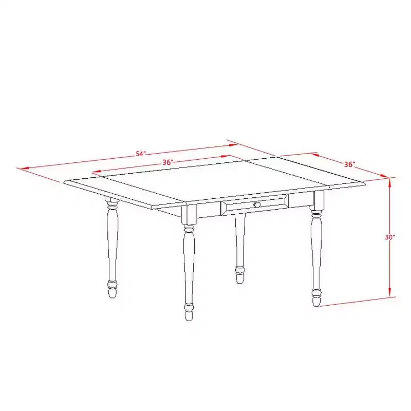 Set tavolo da pranzo 3 pezzi con piano a ribalta, piano in legno massello bianco lino, 2 posti a sedere
