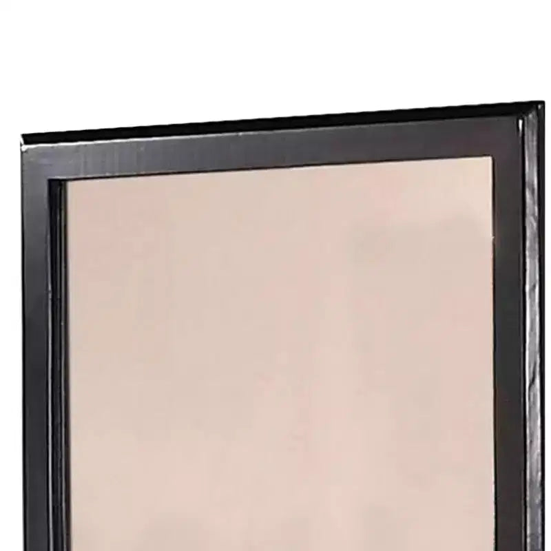 Specchio da parete rettangolare da 36" con cornice in legno nero