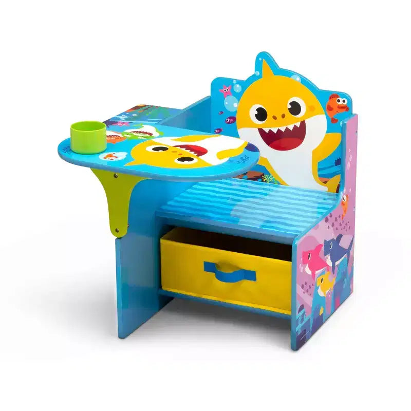 Scrivania con Sedia e Contenitore per Bambini Delta Children Baby Shark