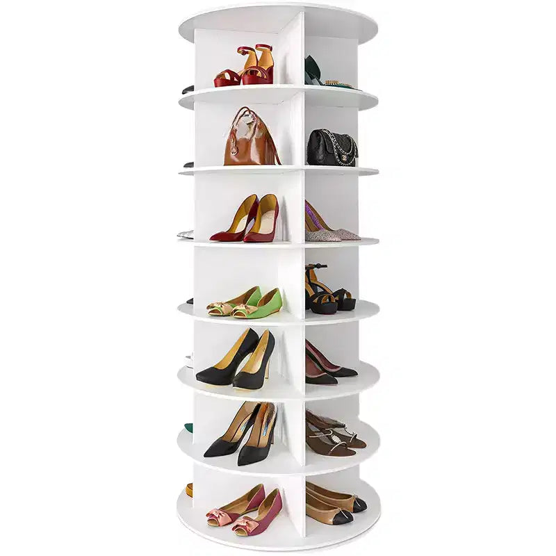 Scarpiera girevole a torre, torre girevole a 360 gradi, scarpiera girevole a torre, porta scarpe