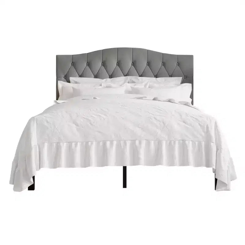 Letto a piattaforma ChaletPosh in lino