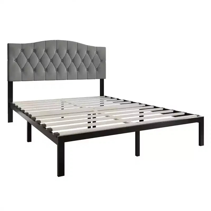 Letto a piattaforma ChaletPosh in lino