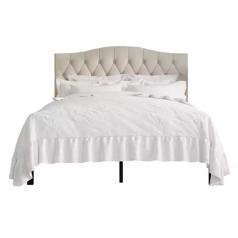 Letto a piattaforma ChaletPosh in lino