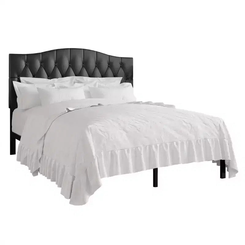 Letto a piattaforma ChaletPosh in lino