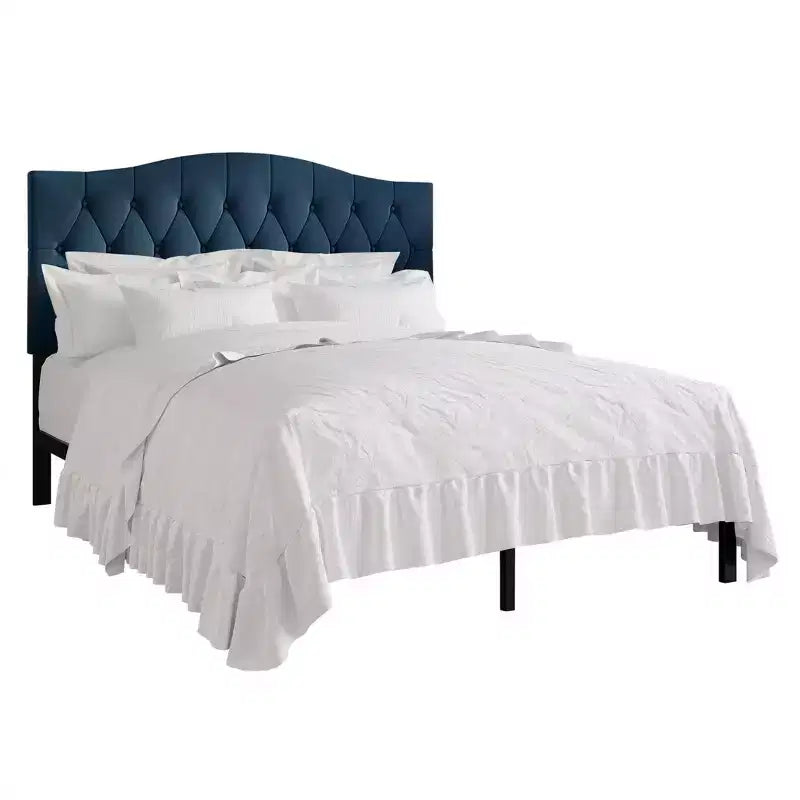 Letto a piattaforma ChaletPosh in lino