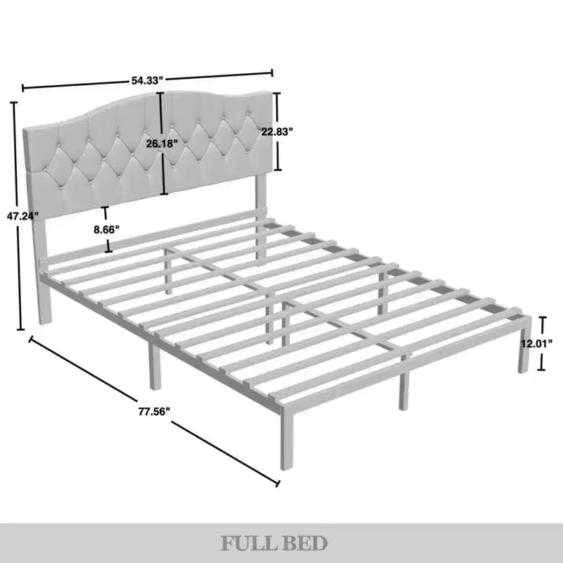 Letto a piattaforma ChaletPosh in lino