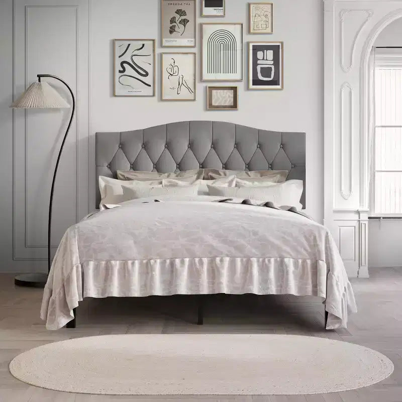 Letto a piattaforma ChaletPosh in lino